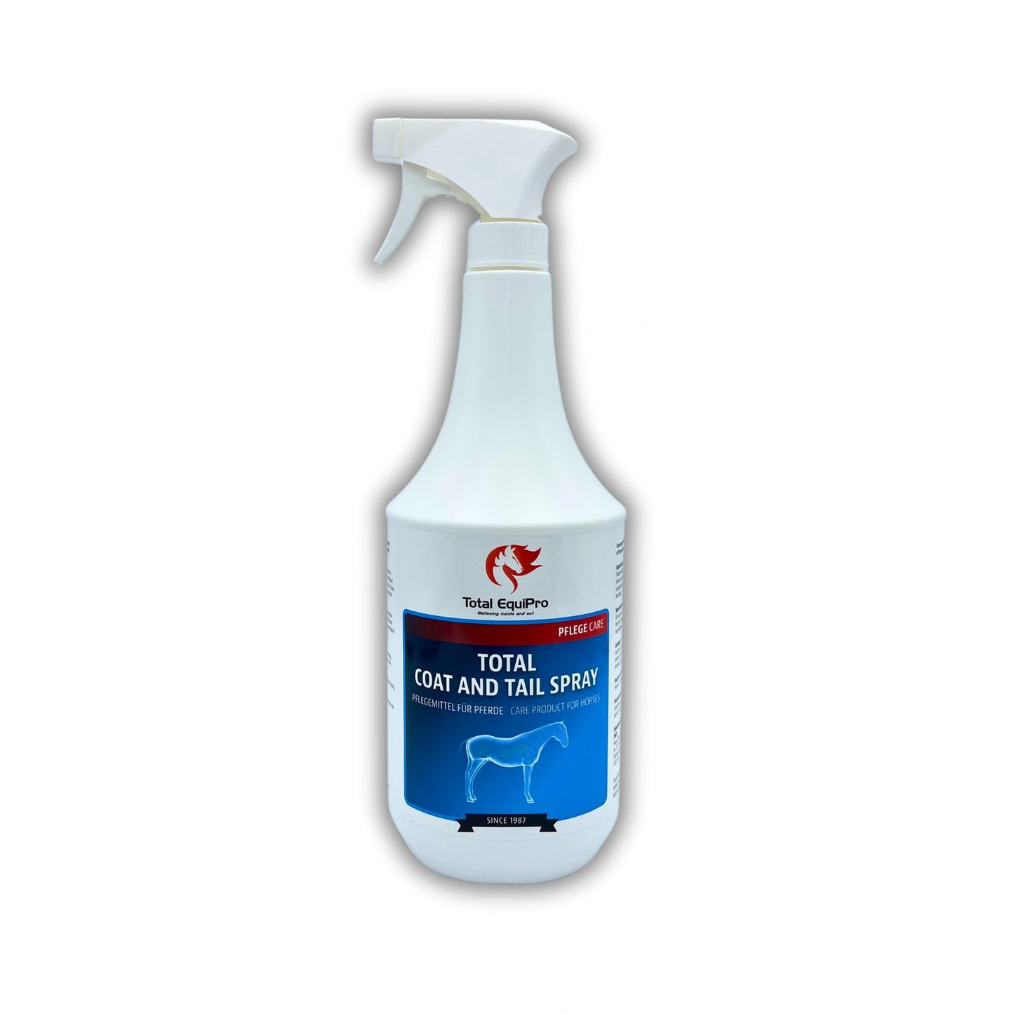 Total Coat & Tail Spray 1 L – glanzgebendes Schweif- und Mähnenspray zur täglichen Fellpflege bei Pferden