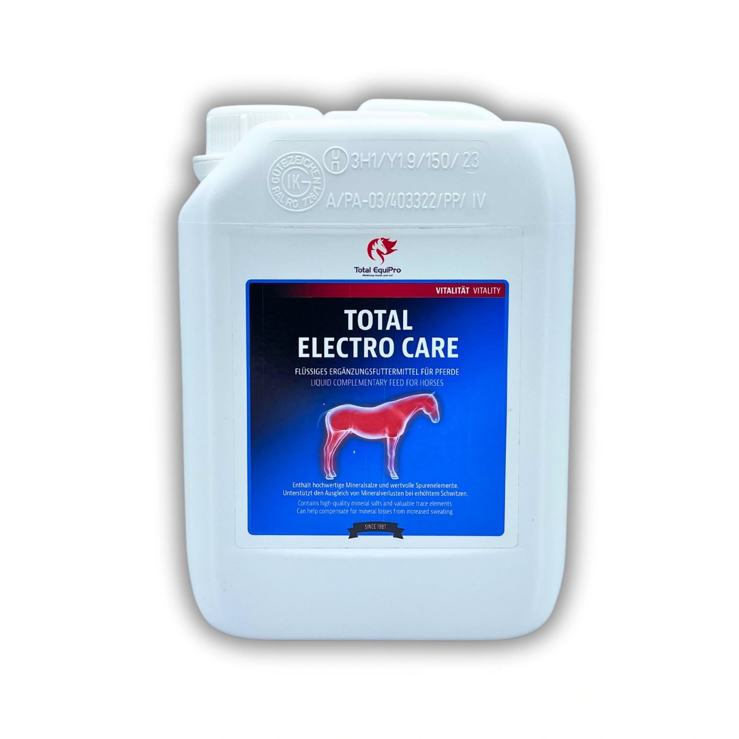 TOTAL Electro Care 2,5 L – flüssige Elektrolytlösung zur schnellen Regeneration nach Anstrengung oder Hitze – ideal für Vielnutzer oder zum Nachfüllen der 1 L Flasche im Stallalltag