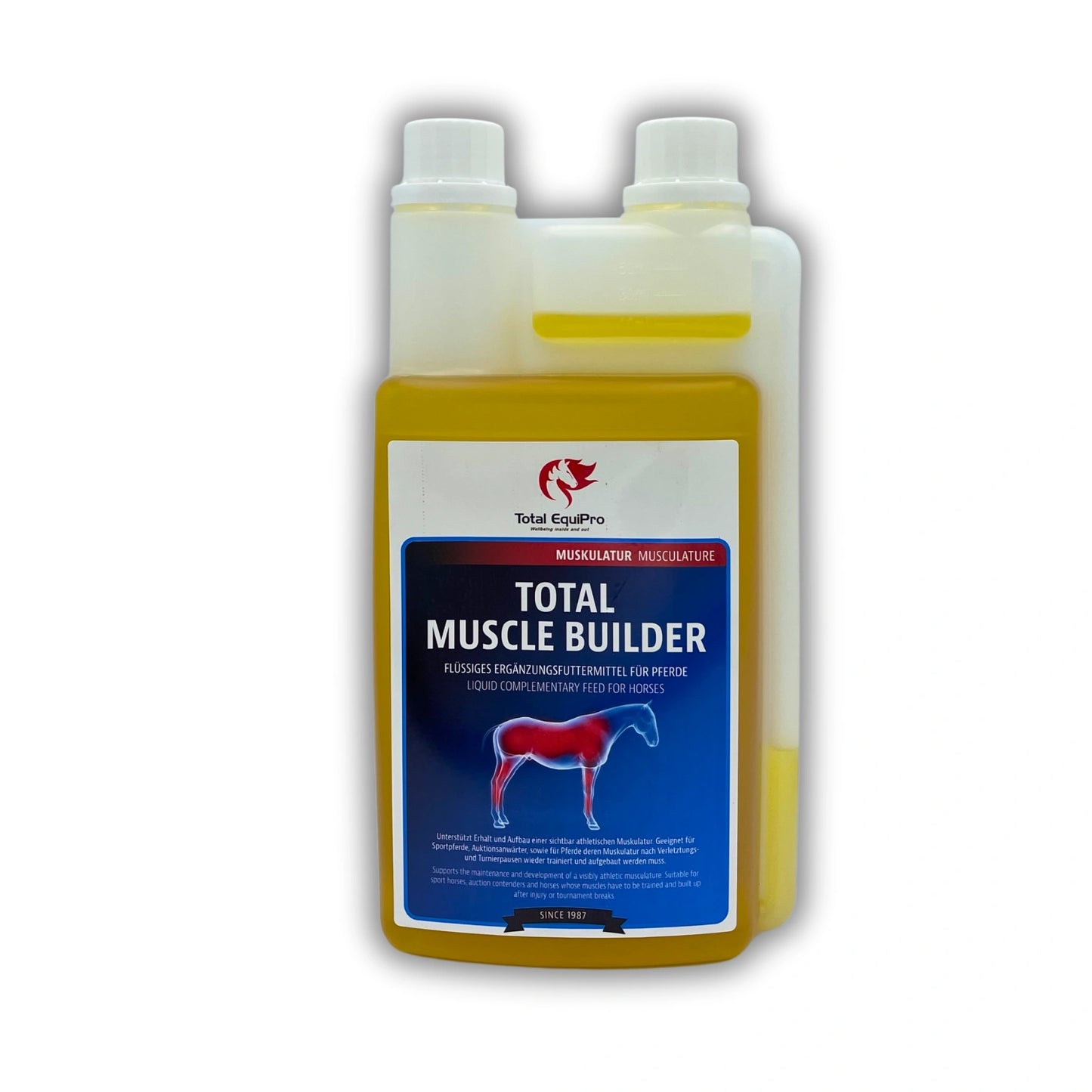TOTAL Muscle Builder 1 L – flüssiger Muskelbooster für Pferde im Training oder Aufbau, unterstützt Muskelkraft und Stoffwechsel mit hochwertigen Nährstoffen