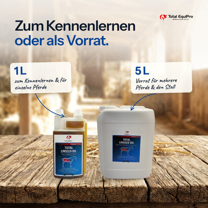 Total Linseed Oil in 1 L and 5 L