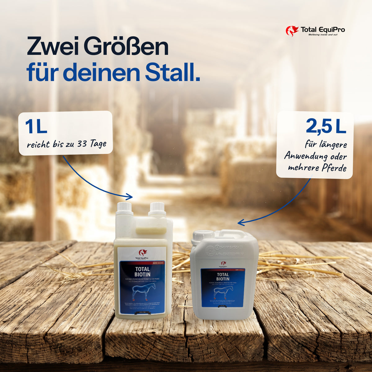 Total Biotin in 1 L, 2,5 L