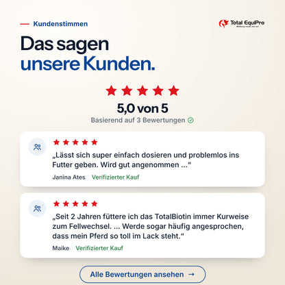 Total Biotin – Kundenbewertungen: 5,0 von 5 Sternen