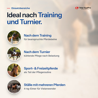 Total Clay Paste – typical uses: after training, after competitions, sport & leisure horses, yards with several horses
