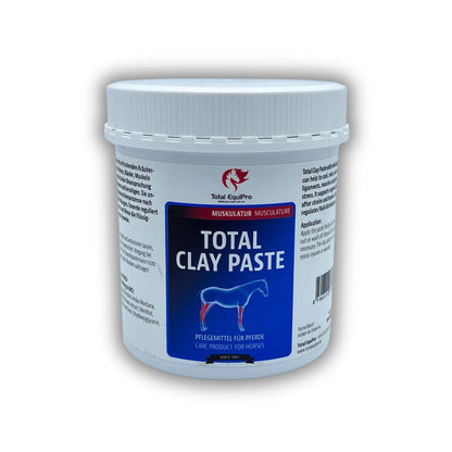 TOTAL Clay Paste – Tonerde-Paste für Pferde mit Arnika & Menthol zur Regeneration von Sehnen, Bändern & Gelenken (1,5 kg)
