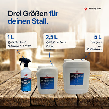 Total Coat & Tail in 1 L, 2.5 L and 5 L