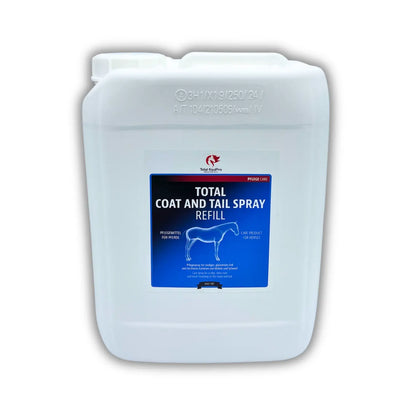 TOTAL Coat & Tail Spray 5 L – Glanzspray für Schweif und Fell, verfilzungsfrei und pflegend