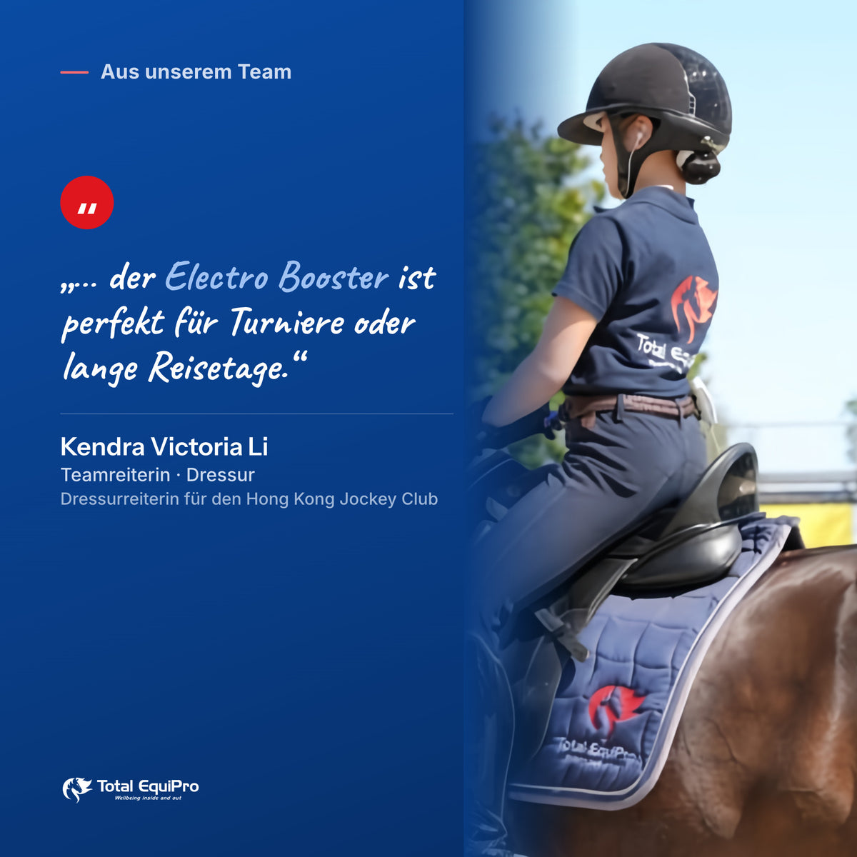 Team rider Kendra Victoria Li on Total Electro Booster