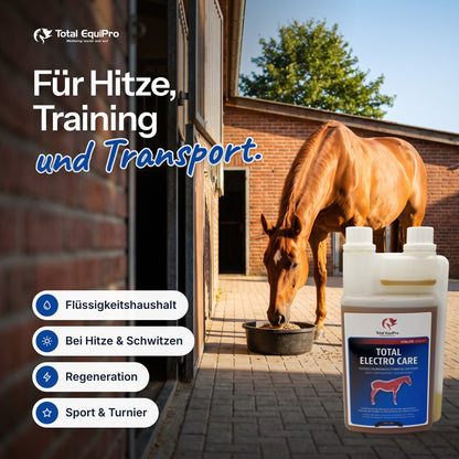 Total Electro Care in the stable – for hot weather, training and travel.