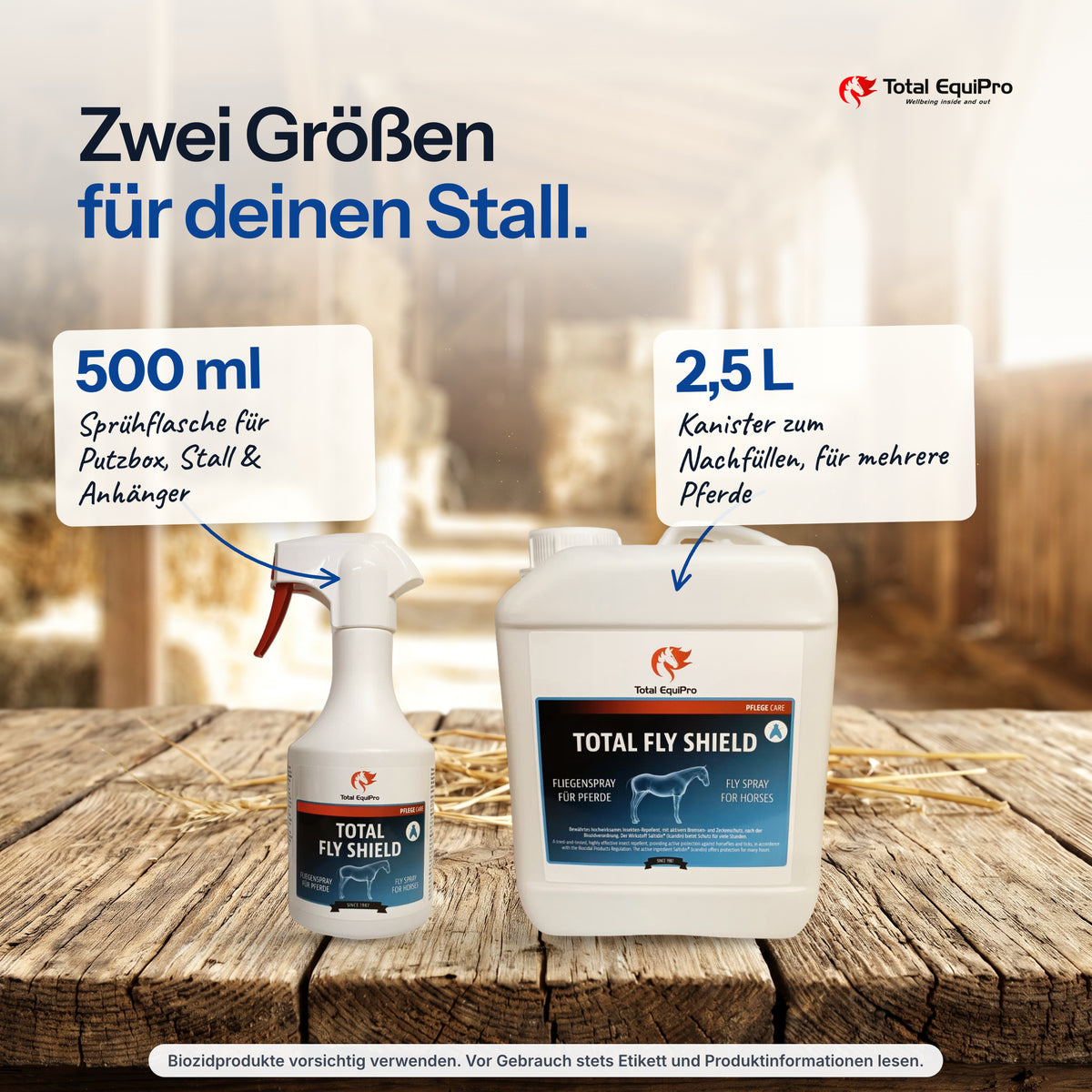 Total Fly Shield in 500 ml, 2,5 L