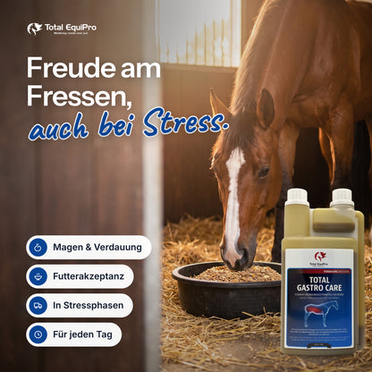 Total Gastro Care im Stall – Freude am Fressen, auch bei Stress.