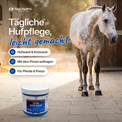 Total Hoof Balm im Stall – Tägliche Hufpflege, leicht gemacht.