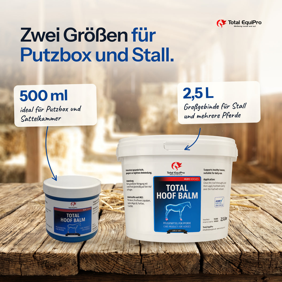 Total Hoof Balm in 500 ml, 2,5 L