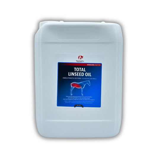 TOTAL Linseed Oil – Reines, kaltgepresstes Leinsamenöl für Pferde zur Unterstützung von Fell, Haut, Verdauung & Regeneration (5 L)
