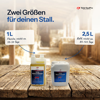 Total Muscle Builder in 1 L and 2.5 L