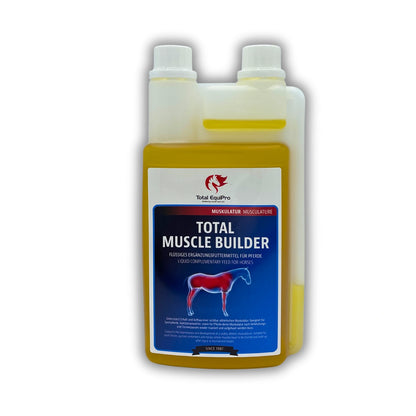 TOTAL Muscle Builder 1 L – flüssiger Muskelbooster für Pferde im Training oder Aufbau, unterstützt Muskelkraft und Stoffwechsel mit hochwertigen Nährstoffen