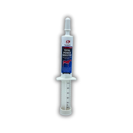 TOTAL Power Booster – Energiepaste für Pferde mit Vitamin E, B-Komplex & Elektrolyten zur Unterstützung von Leistung & Regeneration (30 ml)

