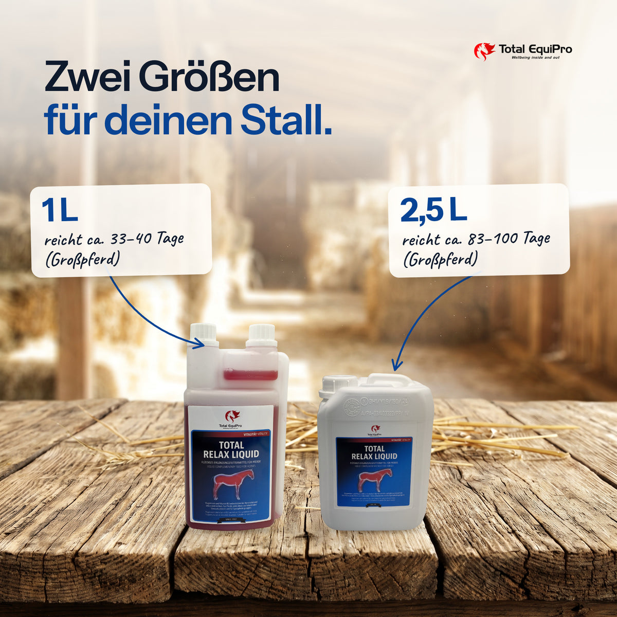 Total Relax Liquid in 1 L, 2,5 L