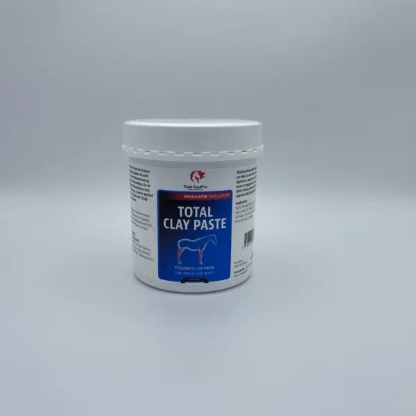 TOTAL Clay Paste für Pferde – natürliche Tonerde-Paste zur Kühlung & Regeneration von Sehnen, Gelenken und Muskulatur nach Belastung