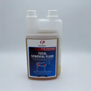 TOTAL Synovial Fluid für Pferde – 1 L Ergänzungsfutter zur Förderung der Gelenkschmierung mit Hyaluronsäure und MSM. Unterstützt Beweglichkeit, Elastizität & Belastbarkeit.